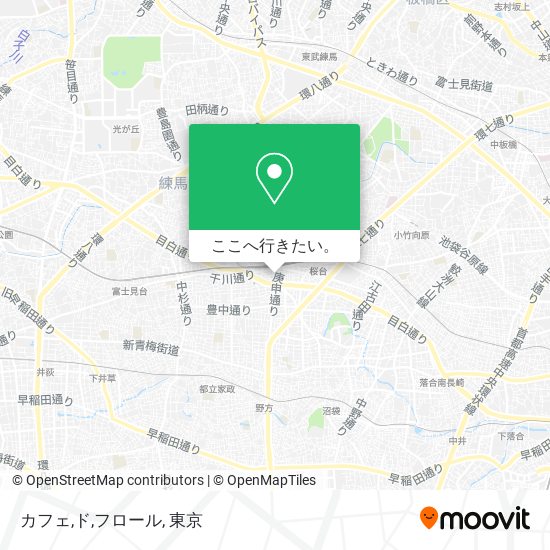 カフェ,ド,フロール地図