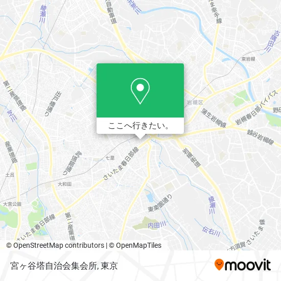 宮ヶ谷塔自治会集会所地図