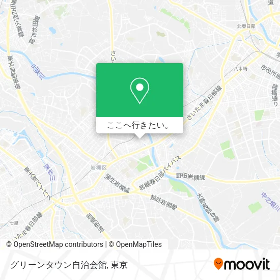 グリーンタウン自治会館地図