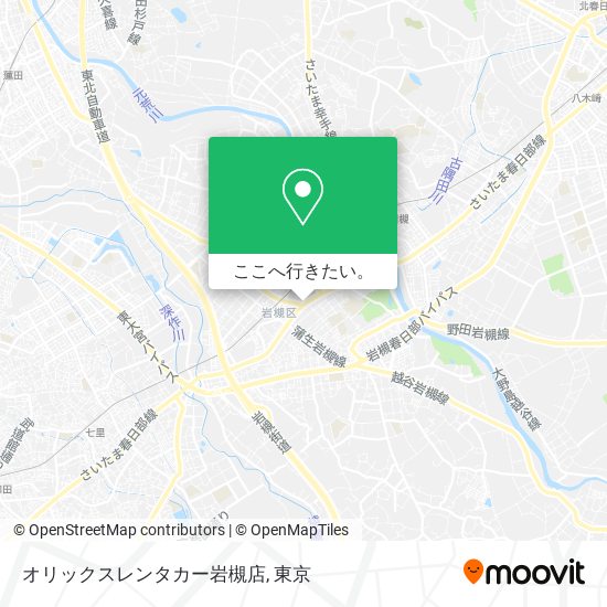 オリックスレンタカー岩槻店地図