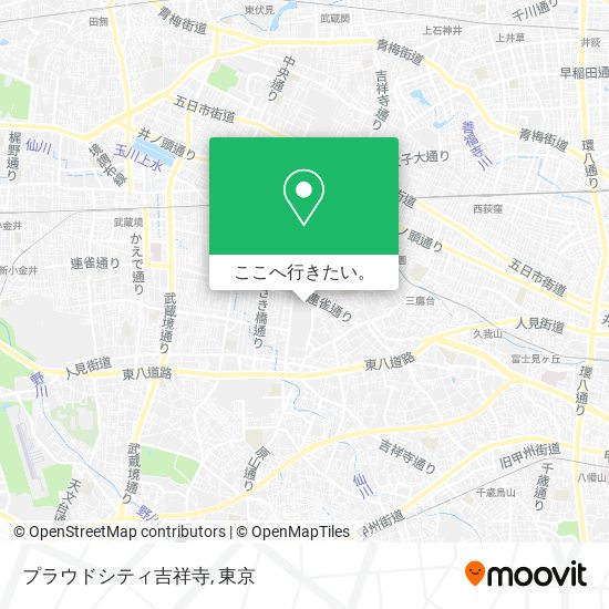 プラウドシティ吉祥寺地図