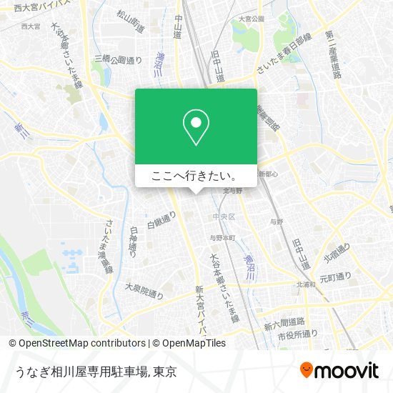 うなぎ相川屋専用駐車場地図