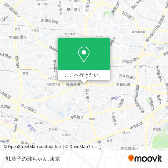 駄菓子の瀧ちゃん地図