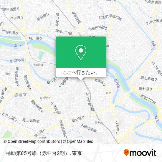 補助第85号線（赤羽台2期）地図