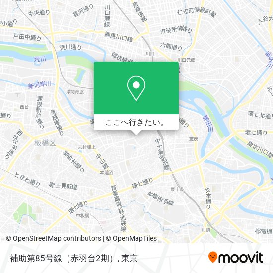 補助第85号線（赤羽台2期）地図