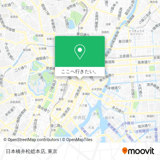 日本橋弁松総本店地図