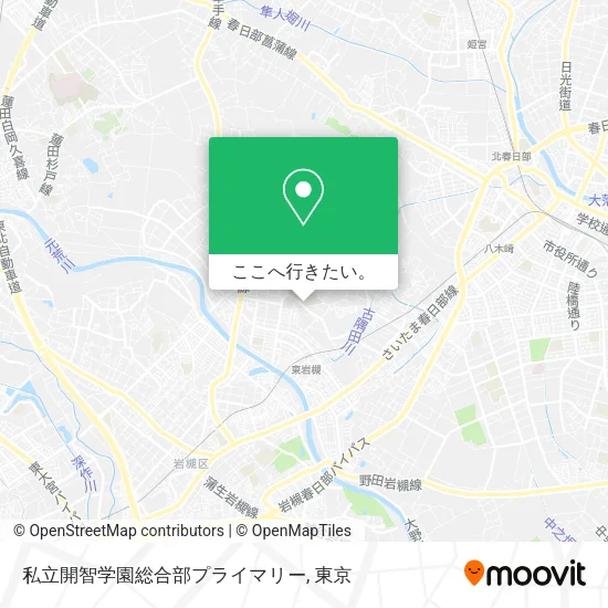 私立開智学園総合部プライマリー地図