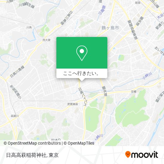 日高高萩稲荷神社地図