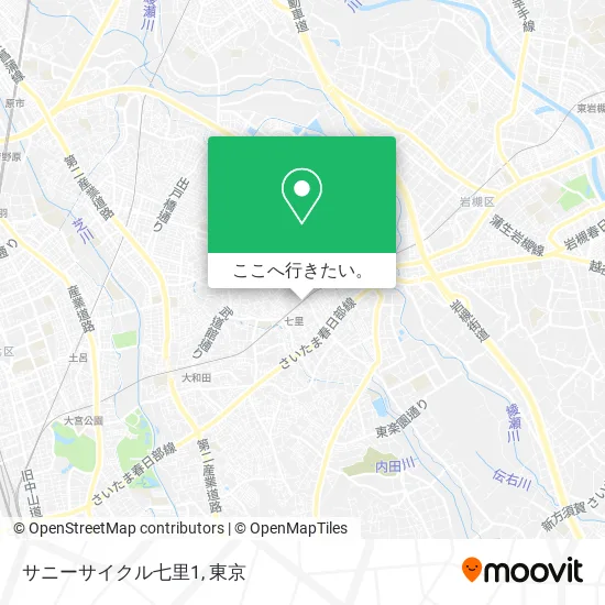サニーサイクル七里1地図