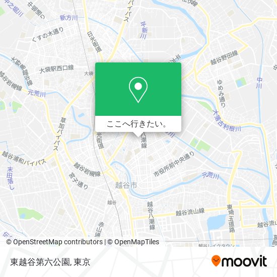 東越谷第六公園地図