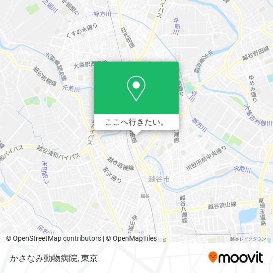 かさなみ動物病院地図