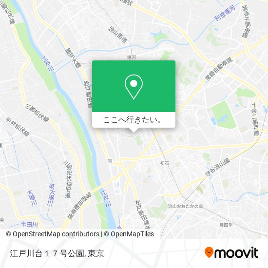 江戸川台１７号公園地図