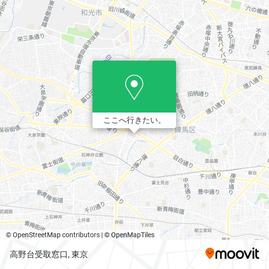 高野台受取窓口地図