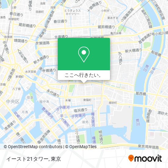 イースト21タワー地図