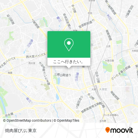 焼肉屋びぶ地図