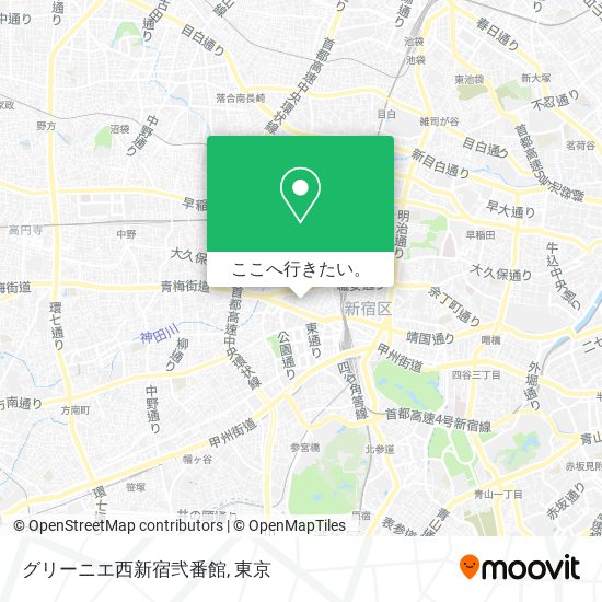 グリーニエ西新宿弐番館地図