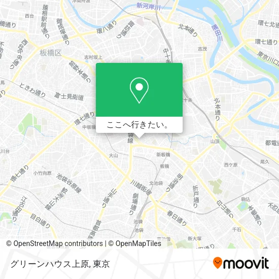 グリーンハウス上原地図