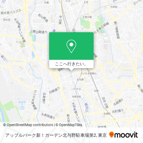 アップルパーク新！ガーデン北与野駐車場第2地図