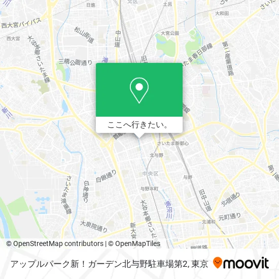 アップルパーク新！ガーデン北与野駐車場第2地図