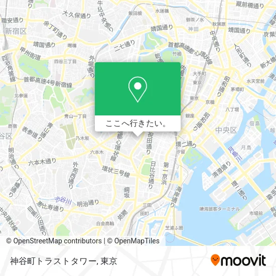 神谷町トラストタワー地図