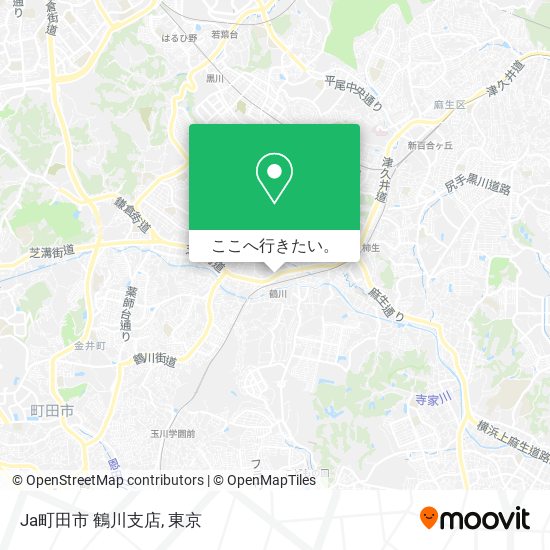 Ja町田市 鶴川支店地図