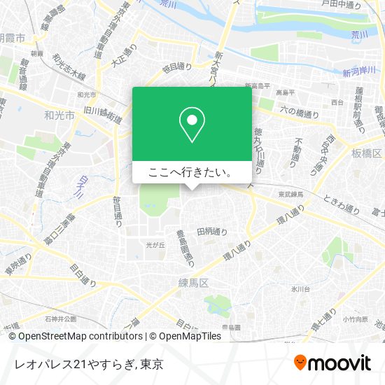 レオパレス21やすらぎ地図