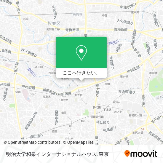 明治大学和泉インターナショナルハウス地図