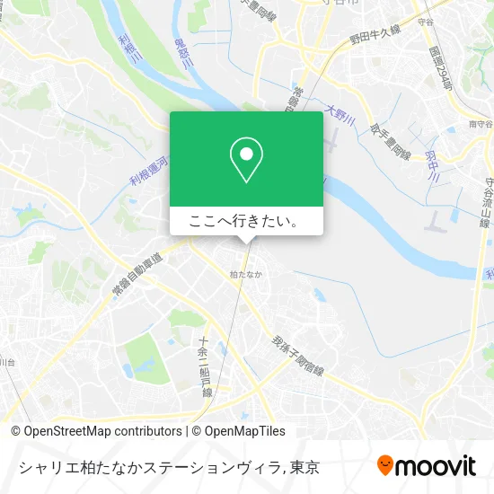 シャリエ柏たなかステーションヴィラ地図