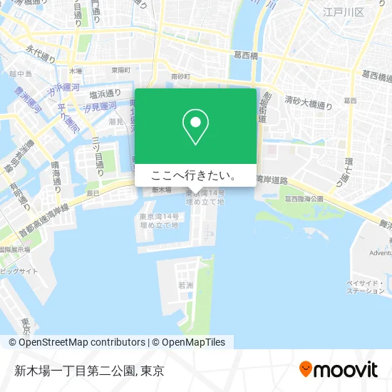 新木場一丁目第二公園地図