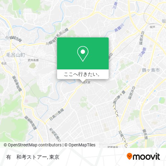 有　和考ストアー地図