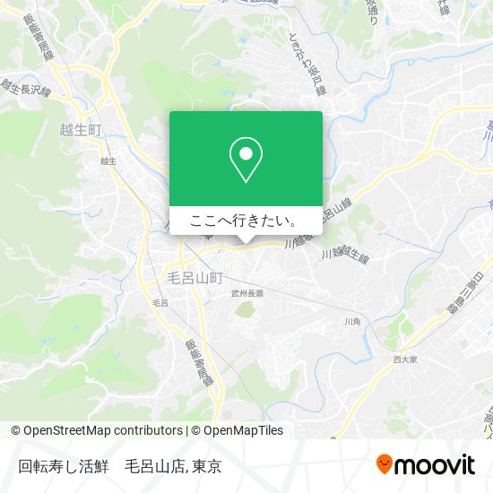 回転寿し活鮮　毛呂山店地図