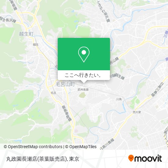 丸政園長瀬店(茶葉販売店)地図