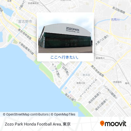 Zozo Park Honda Football Area地図