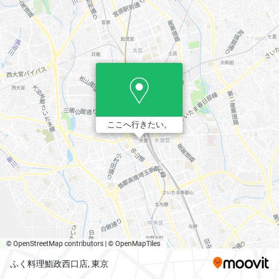 ふく料理鮨政西口店地図