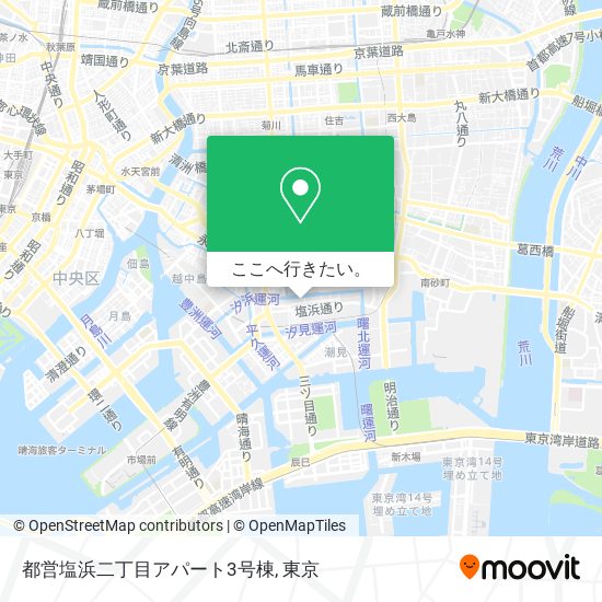 都営塩浜二丁目アパート3号棟地図