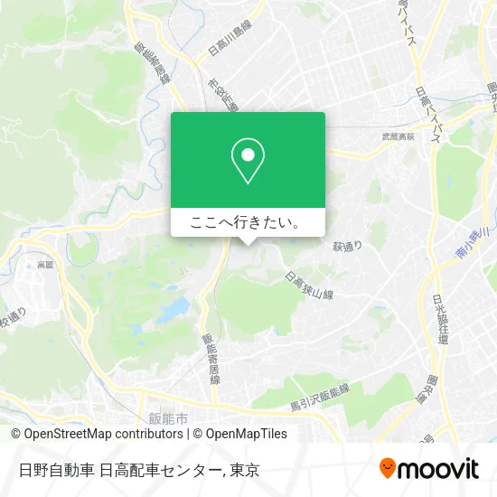 日野自動車 日高配車センター地図