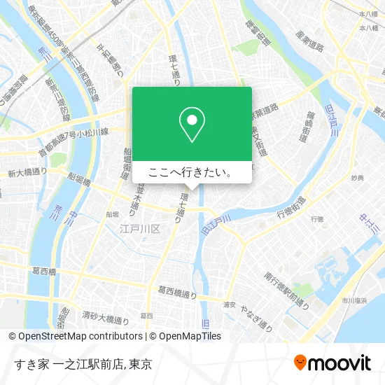 すき家 一之江駅前店地図