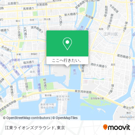 江東ライオンズグラウンド地図