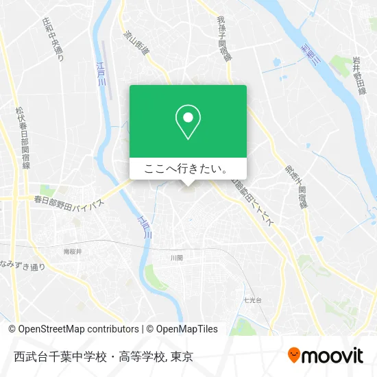 西武台千葉中学校・高等学校地図