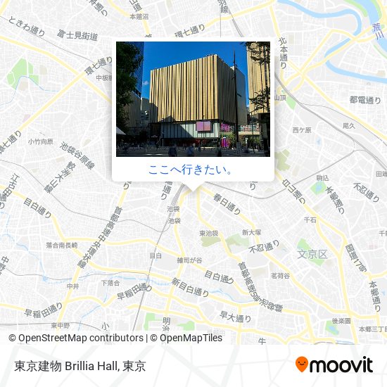 東京建物 Brillia Hall地図