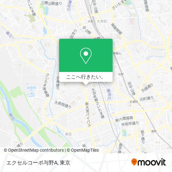 エクセルコーポ与野A地図