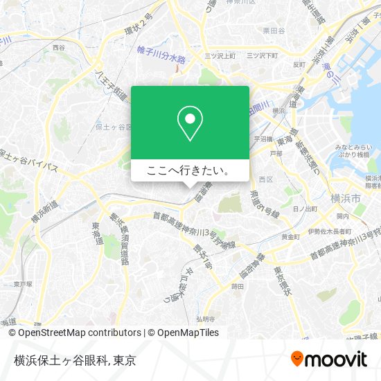横浜保土ヶ谷眼科地図