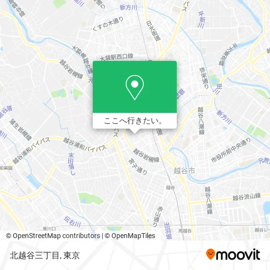 北越谷三丁目地図