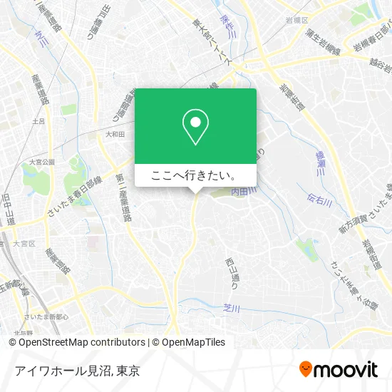 アイワホール見沼地図