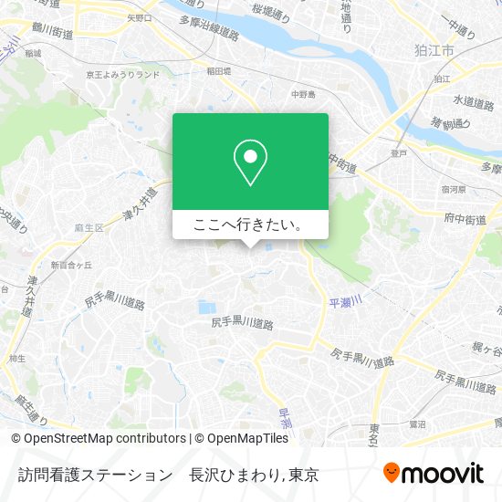 訪問看護ステーション　長沢ひまわり地図