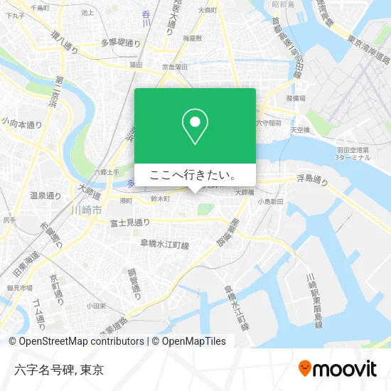 六字名号碑地図