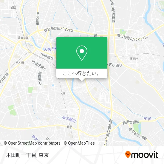 本田町一丁目地図