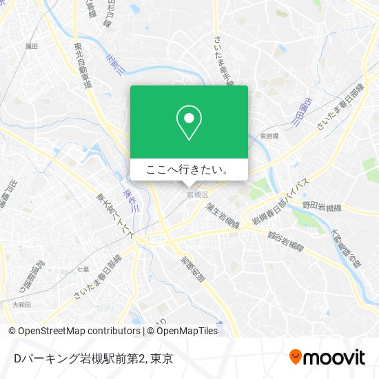 Dパーキング岩槻駅前第2地図