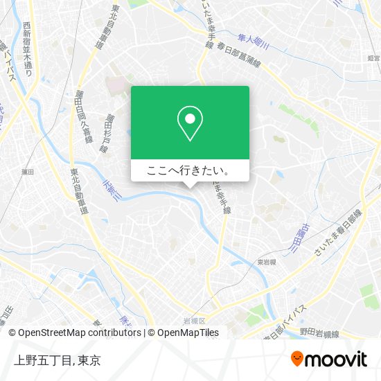 上野五丁目地図
