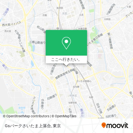 Gsパークさいたま上落合地図